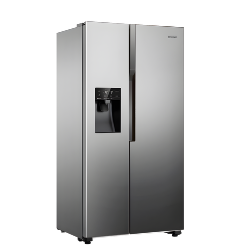 Teknix THSBS1791PLUX Stainless Steel 2 Door Side by Side Fridge Freezer - E rated Plumbed ice+water