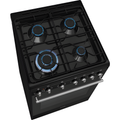 Smeg CX61GMBL Concert - Black Dual Fuel Cooker with Single Oven - 4 Gas Burners - 70L Capacity - A Energy Rating