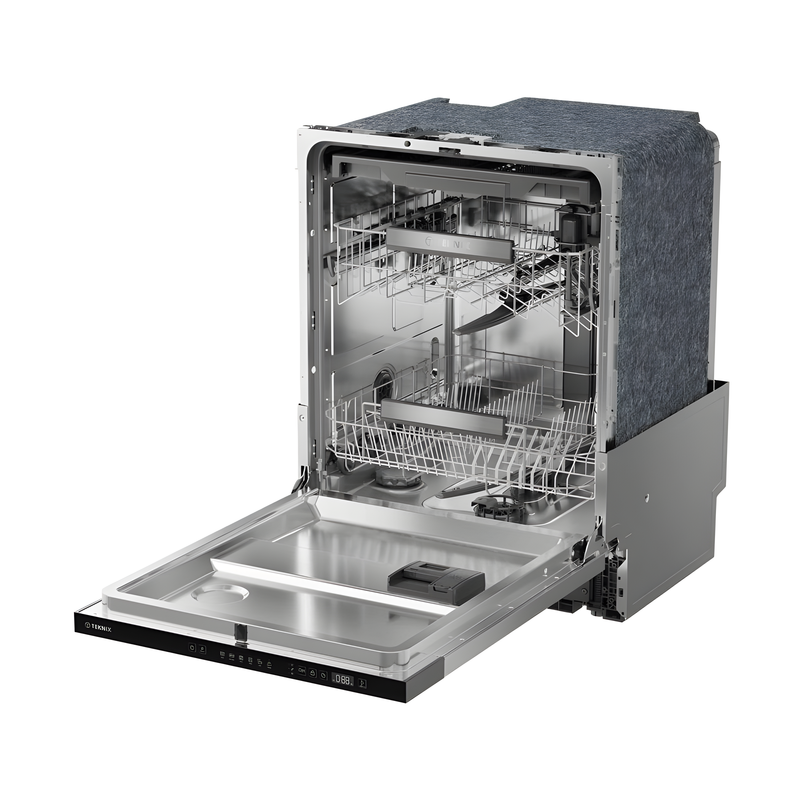 Teknix TX3BD608 - Black Full Size Dishwasher - 15 Place Settings - C Energy Rating