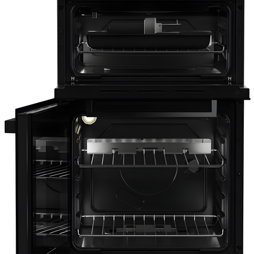 Beko KDG583K - Black 50cm Double Cavity Gas Cooker - 4 Burner Gas Hob - A+ Energy