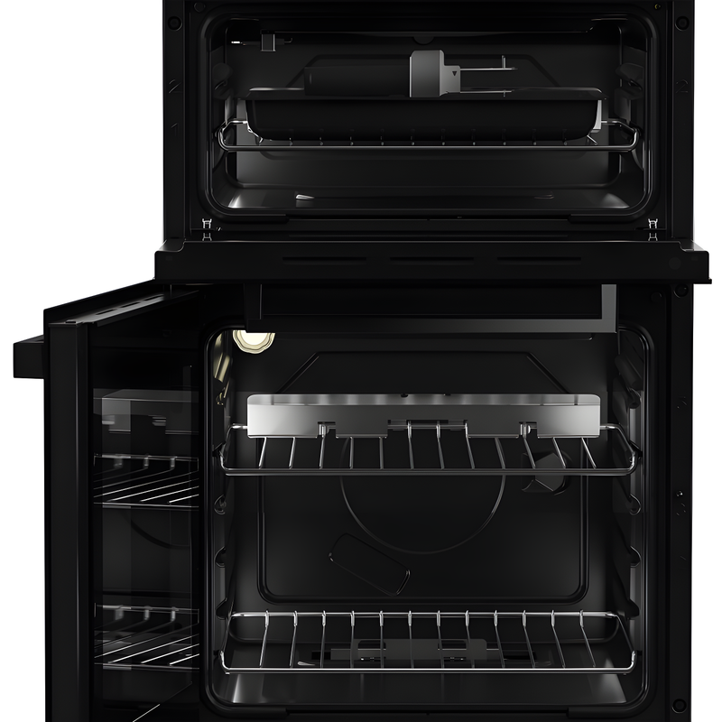 Beko KDG583K - Black 50cm Double Cavity Gas Cooker - 4 Burner Gas Hob - A+ Energy