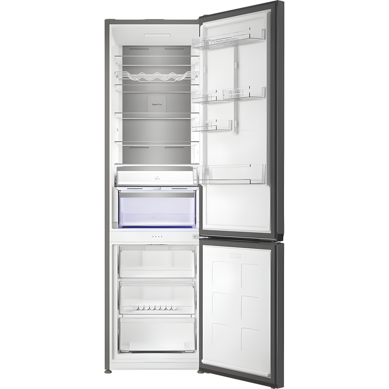 Hotpoint HPK 26413 XR6UKE - Black Steel 70/30 Fridge Freezer - Dual No Frost - C Energy