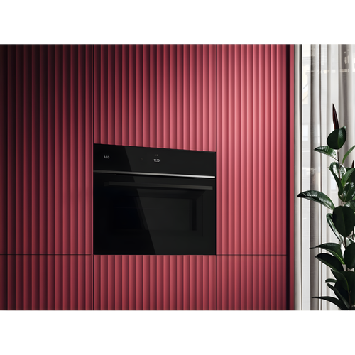 AEG TK8NK721B - Black Single Oven - 44L Compact Microwave Combination