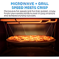 Midea MBOTG934E4MO-BK - Black Built-In Grill Microwave - 34 Litres