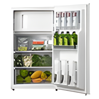 Midea MDRD125FGE01 - White Under Counter Fridge - 80L - E Energy