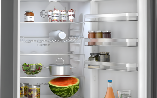 Bosch KGN39OCAFG - Cast Iron Grey Fridge Freezer - 70/30 Split - A Energy