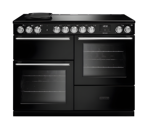 Rangemaster Nexus 110 - Charcoal Black Range Cooker - Induction - 5 Zones - A/A Energy