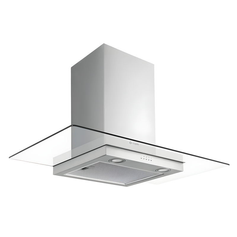 Caple PLASFGC920 - Stainless Steel 89.5cm Chimney Extractor Hood - 580m³/h - D Energy