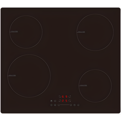 Cata UBIND60MS - Black 4 Zone Induction Hob - 60cm