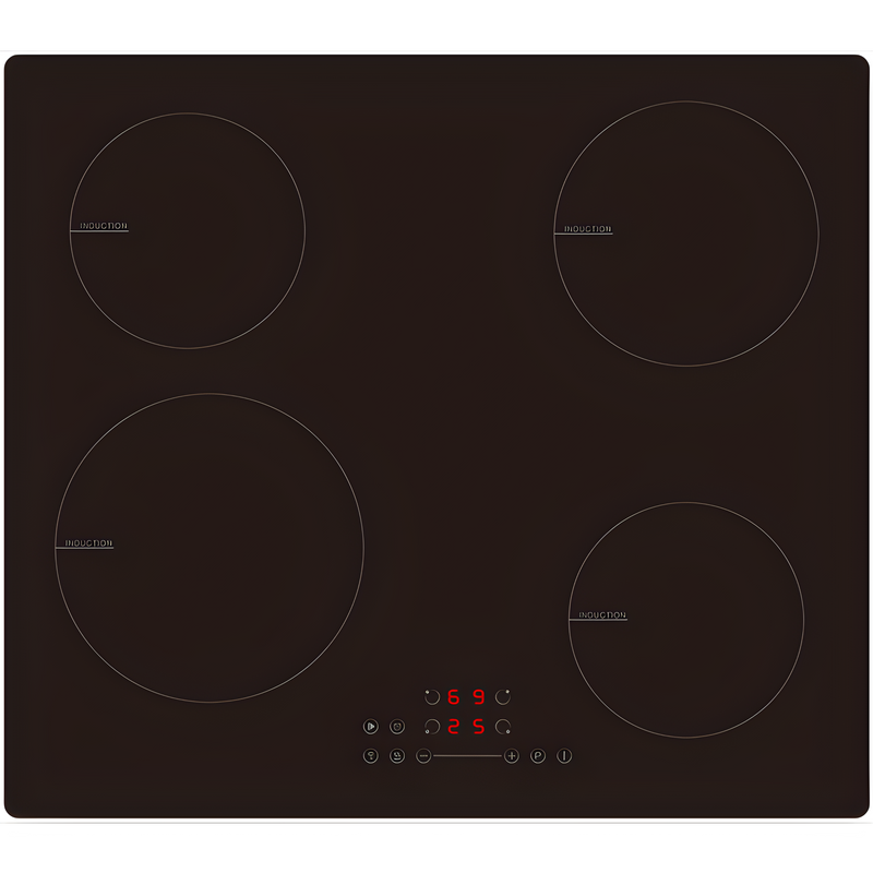 Cata UBIND60MS - Black 4 Zone Induction Hob - 60cm