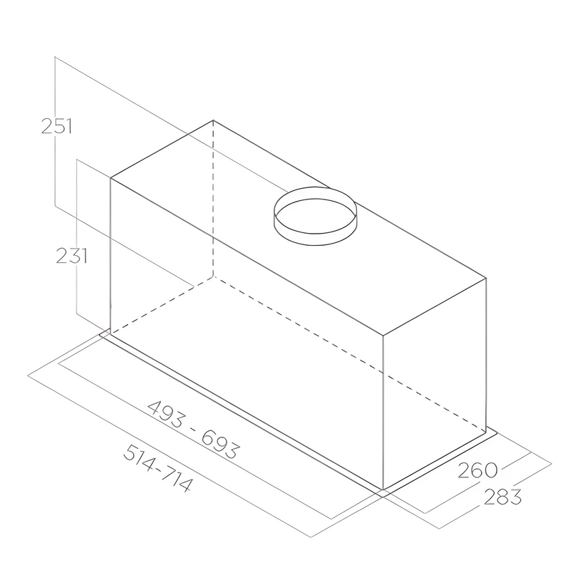 Elica FOLD-S-SS-60 - Stainless steel Canopy Extractor Hood - B energy