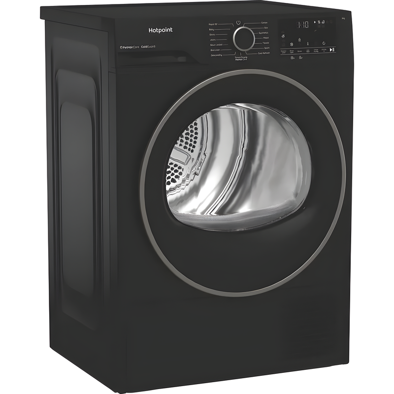 Hotpoint C HSD 83M BB UK - Black 8KG Tumble Dryer - Heat Pump - D energy