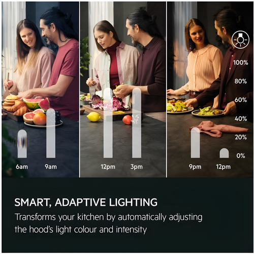 AEG NDV8761CT - Black Chimney Cooker Hood - 760m³/h - A+ Energy