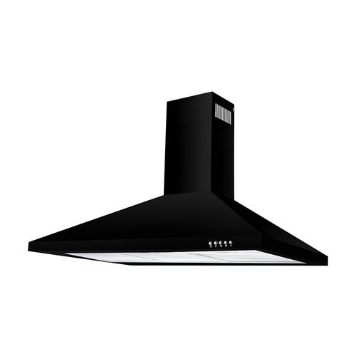 Cata UBSCH100BK - Black 100cm Chimney Hood - C Energy Rating