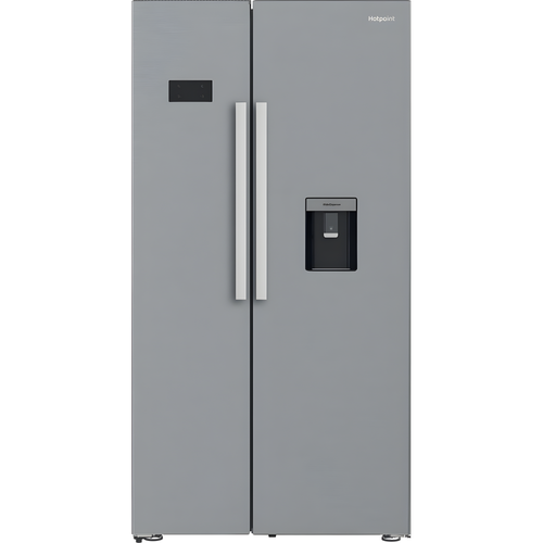 Hotpoint HPG2 6583W XP4UK - Silver American Fridge Freezer - 588L - E Energy Rating