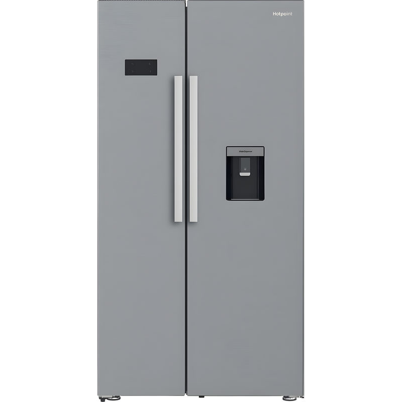 Hotpoint HPG2 6583W XP4UK - Silver American Fridge Freezer - 588L - E Energy Rating