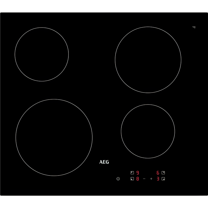 AEG HRX64300CB - Black 4 Zone Ceramic Hob