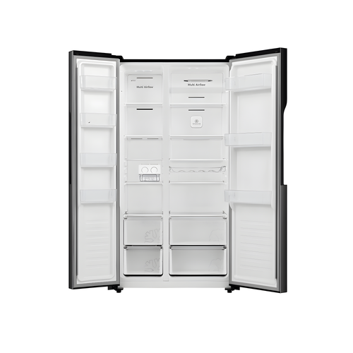 Teknix THSBS1791PBIX - Black American Frost Free Fridge Freezer - E energy