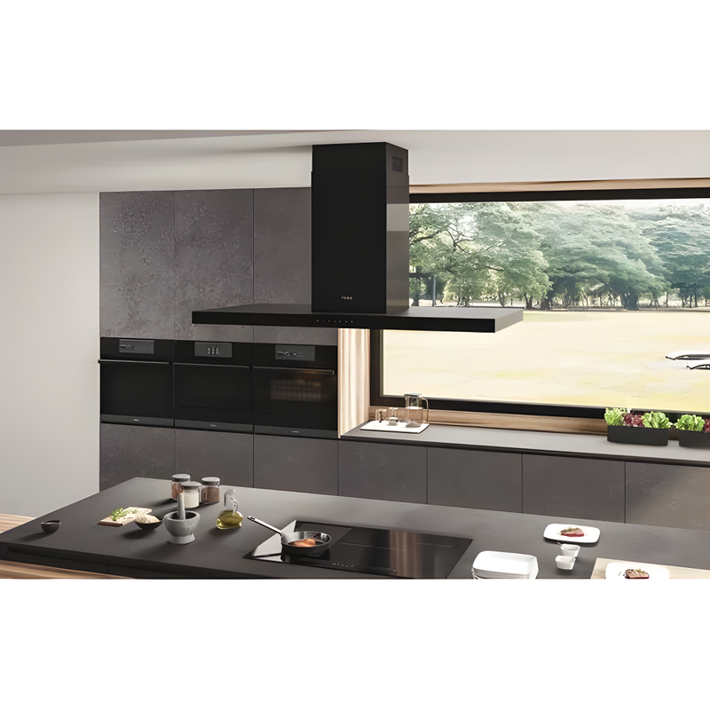 Haier HATSI120CBS6BVOC - Black Island Extractor - 55 dB - A energy