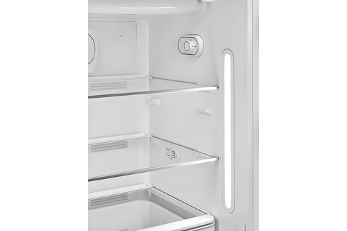 Smeg FAB28RSV6 - Grey 50's Style Freestanding Fridge - 270L Capacity - C Energy Rating