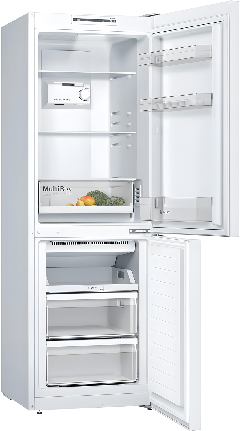 Bosch KGN33NWEBG - White Freestanding 60/40 Frost Free Fridge Freezer - E energy