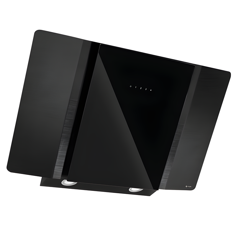 Caple ZEL900 - Black Glass 90cm Chimney Extractor Hood - 612 m³/h - A energy