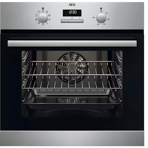 AEG BCX23101EM 6000 - Stainless Steel Built In Catalytic Single Oven - 65L - A Energy