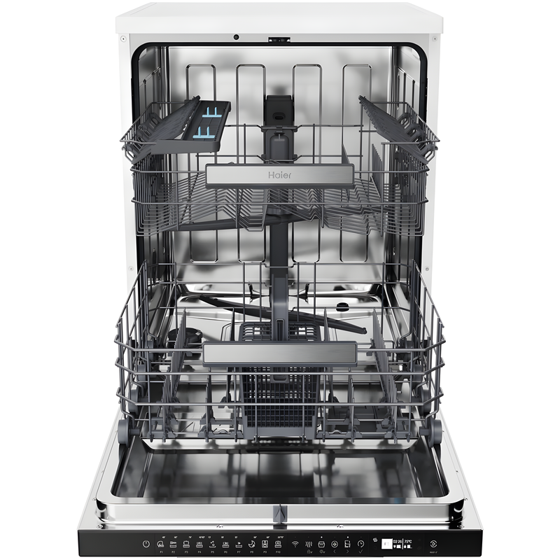 Haier XF 5C7M0W-80 - White Dishwasher - 15 Place Settings - C Energy Rated