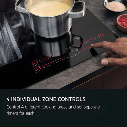 AEG TH84CB03FB - Black Vented Induction Hob - 81cm - A+ Energy