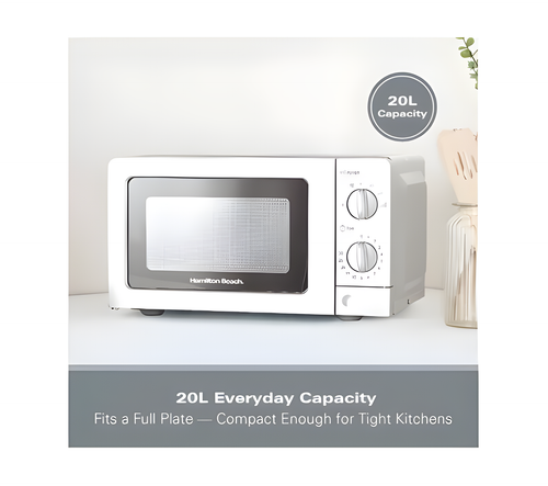 Hamilton Beach HB70T20S - Silver Solo Microwave - 20L 700W