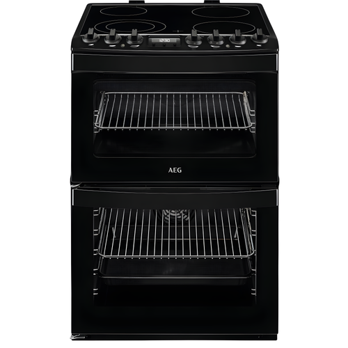 AEG CCB6741ACB - Black Ceramic Electric Cooker - Double Oven - 73/39L - A Energy