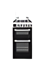 Teknix TKGD50X - Stainless Steel 50cm Freestanding Gas Cooker - Double Oven & 4 Burner Hob - A+ Energy