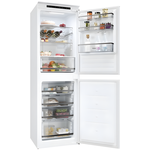 Haier HB50T618FMK - Integrated 50/50 Frost Free Fridge Freezer - E energy