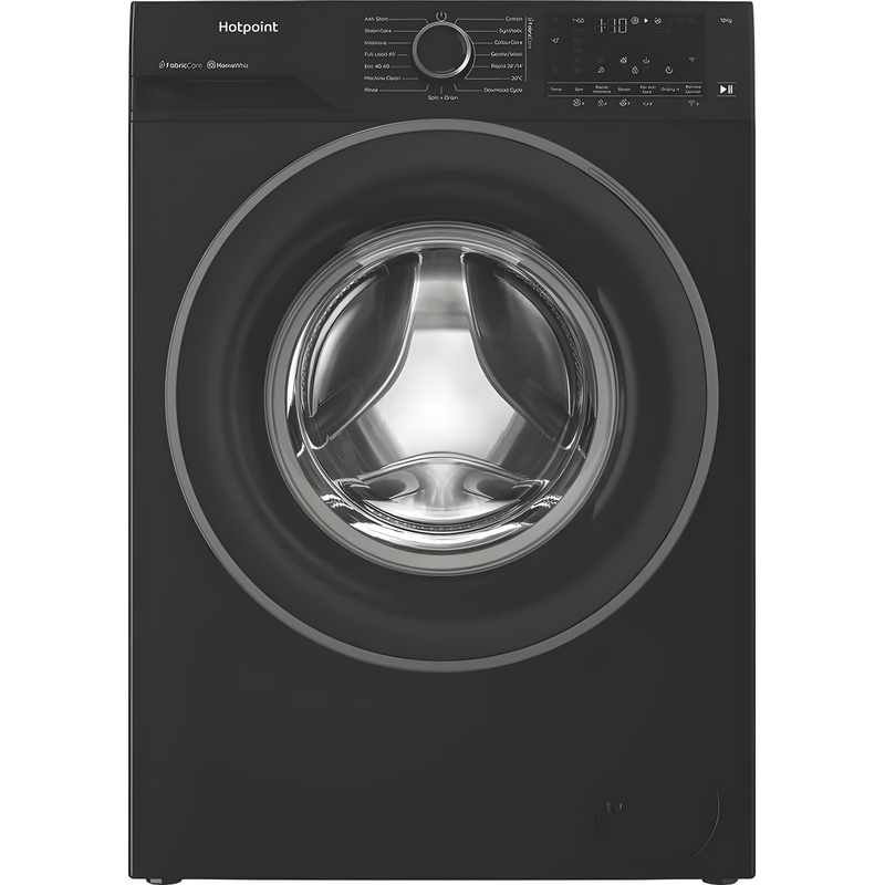 Hotpoint HB103WBCAREUK - Black 10KG Washing Machine - 1400 RPM - A energy