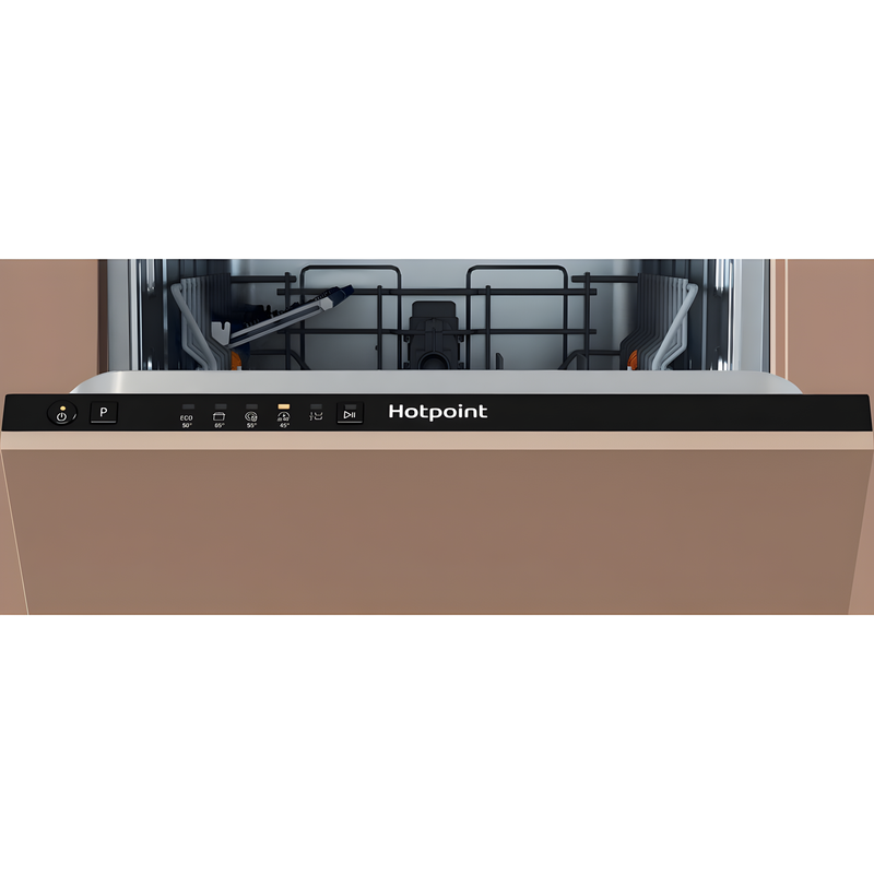 Hotpoint HP2IE10CS80UK - Black 10 Place Setting Slimline Integrated Dishwasher - 47dB - E Rated