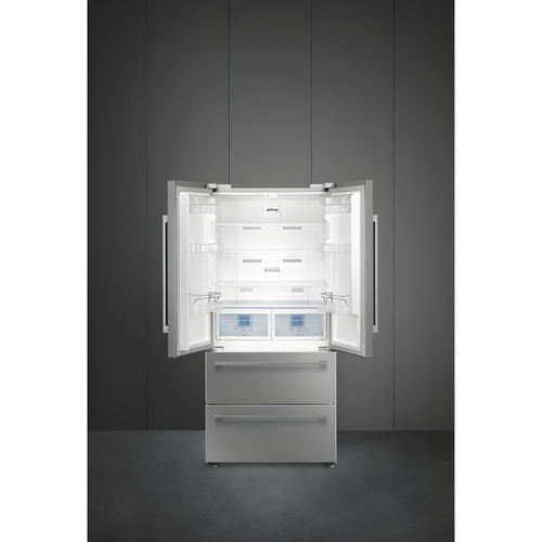 Smeg FQ55FXDE - Stainless Steel American Fridge Freezer - 539L - E Energy