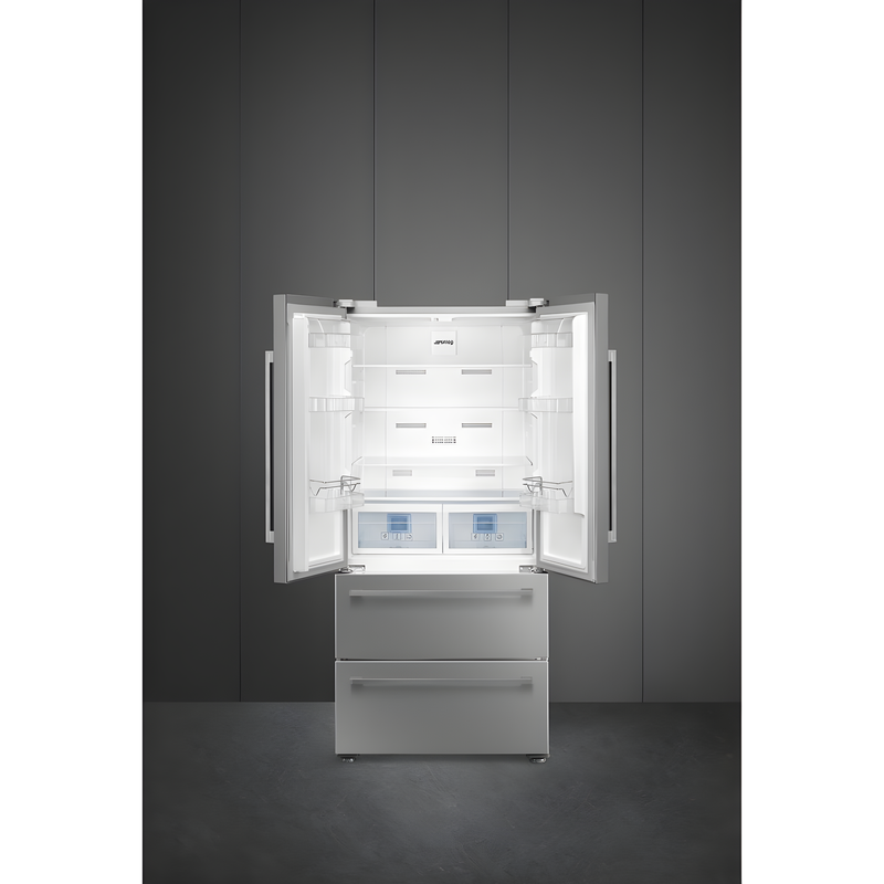 Smeg FQ55FXDE - Stainless Steel American Fridge Freezer - 539L - E Energy