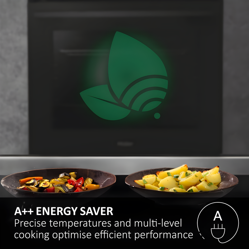 Haier H6 ID25G3HTB2 - Black Built-In Single Oven - 77L - A++ Energy