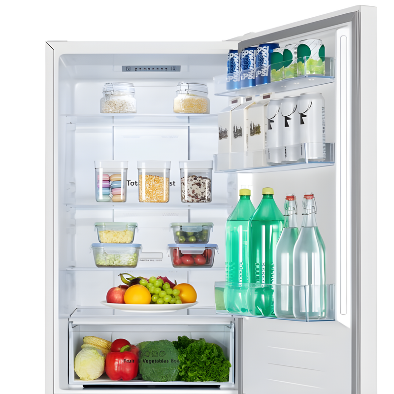 Teknix FFPH186W - White Fridge Freezer - 304L Capacity - E Rated