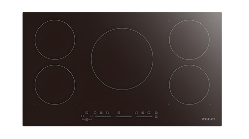 Cookology CIH900T2 - Black 90cm Induction Hob - 5 Zones