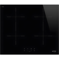 Smeg SIB2641D - Black 60cm 4 Zone Induction Hob - Touch Controls - 9 Power Levels