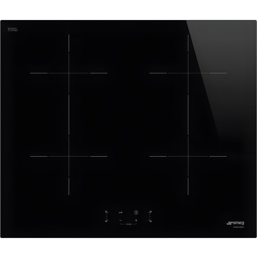 Smeg SIB2641D - Black 60cm 4 Zone Induction Hob - Touch Controls - 9 Power Levels
