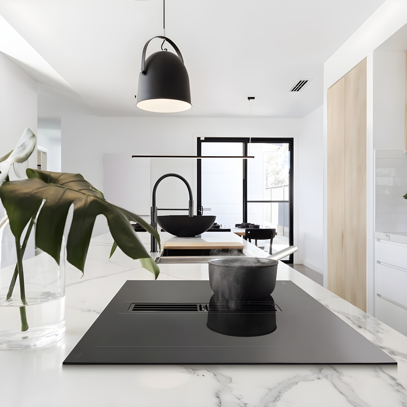 Smeg HOBD472D2 - Black 80cm Vented Induction Hob - 4 Zones - A+ Energy Rating