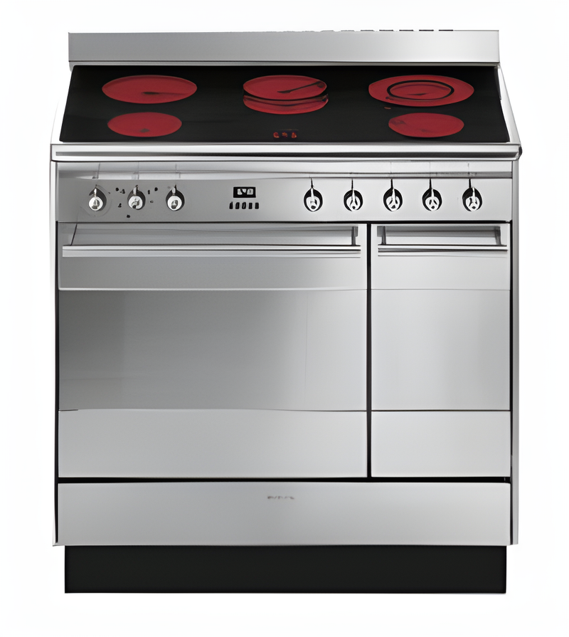 Smeg SUK92CMX9 - Stainless steel 5 Zone Electric Cooker - A/A energy