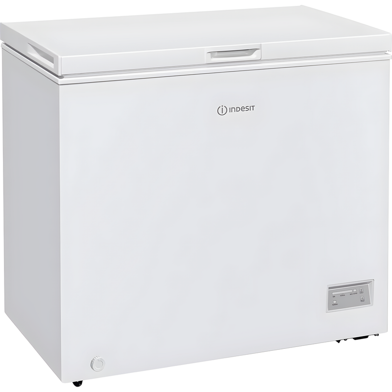 Indesit INCF1984UK - White 198L Chest Freezer - 91cm Width - E Energy Rating