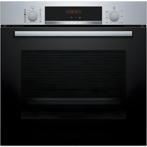 Bosch HQA574BS3B Series 4 - Stainless Steel Single Oven - 71L Capacity - Pyrolytic Self-Cleaning - A+ Energy Rating