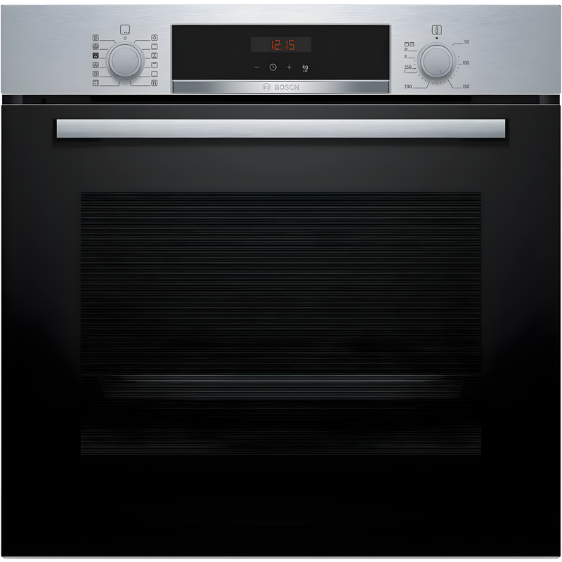 Bosch HQA574BS3B Series 4 - Stainless Steel Single Oven - 71L Capacity - Pyrolytic Self-Cleaning - A+ Energy Rating