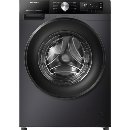 Hisense WF3S8043BB3 - Black 8KG Washing Machine - 1400 RPM - A Energy