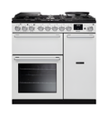 Rangemaster Nexus NEX90DFPWHT/CM1 - White Dual Fuel Range Cooker - 90cm - A Energy