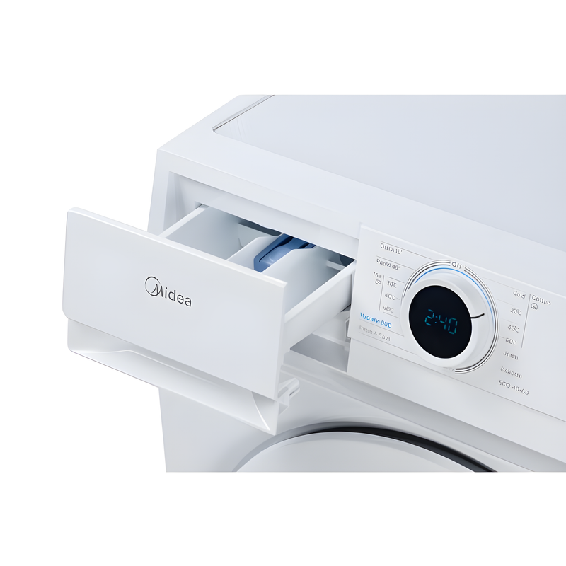 Midea MF100W60 - Slim Depth White 6KG Washing Machine - 1000 RPM - D energy